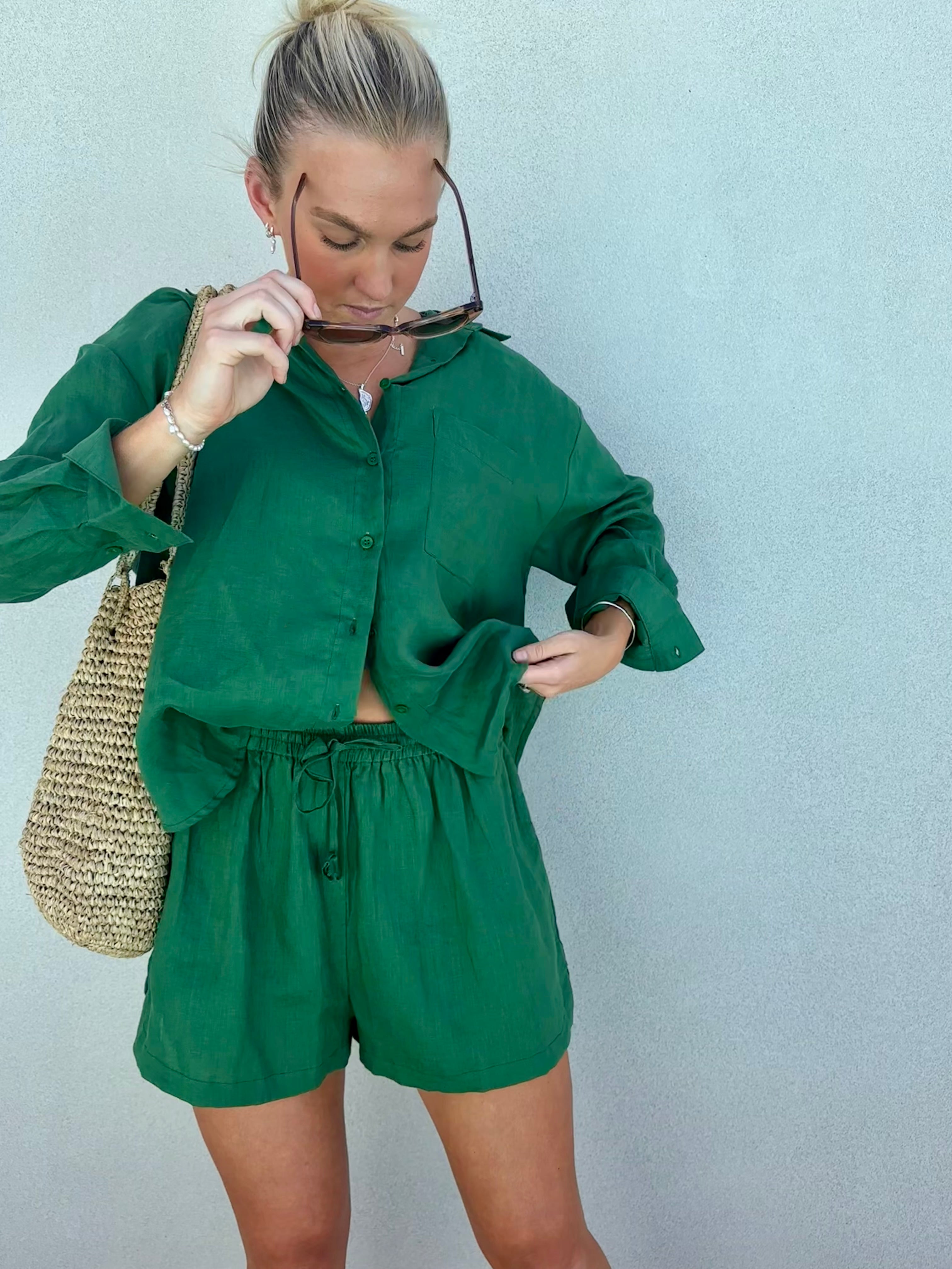 Daily Shirt - Forest Linen