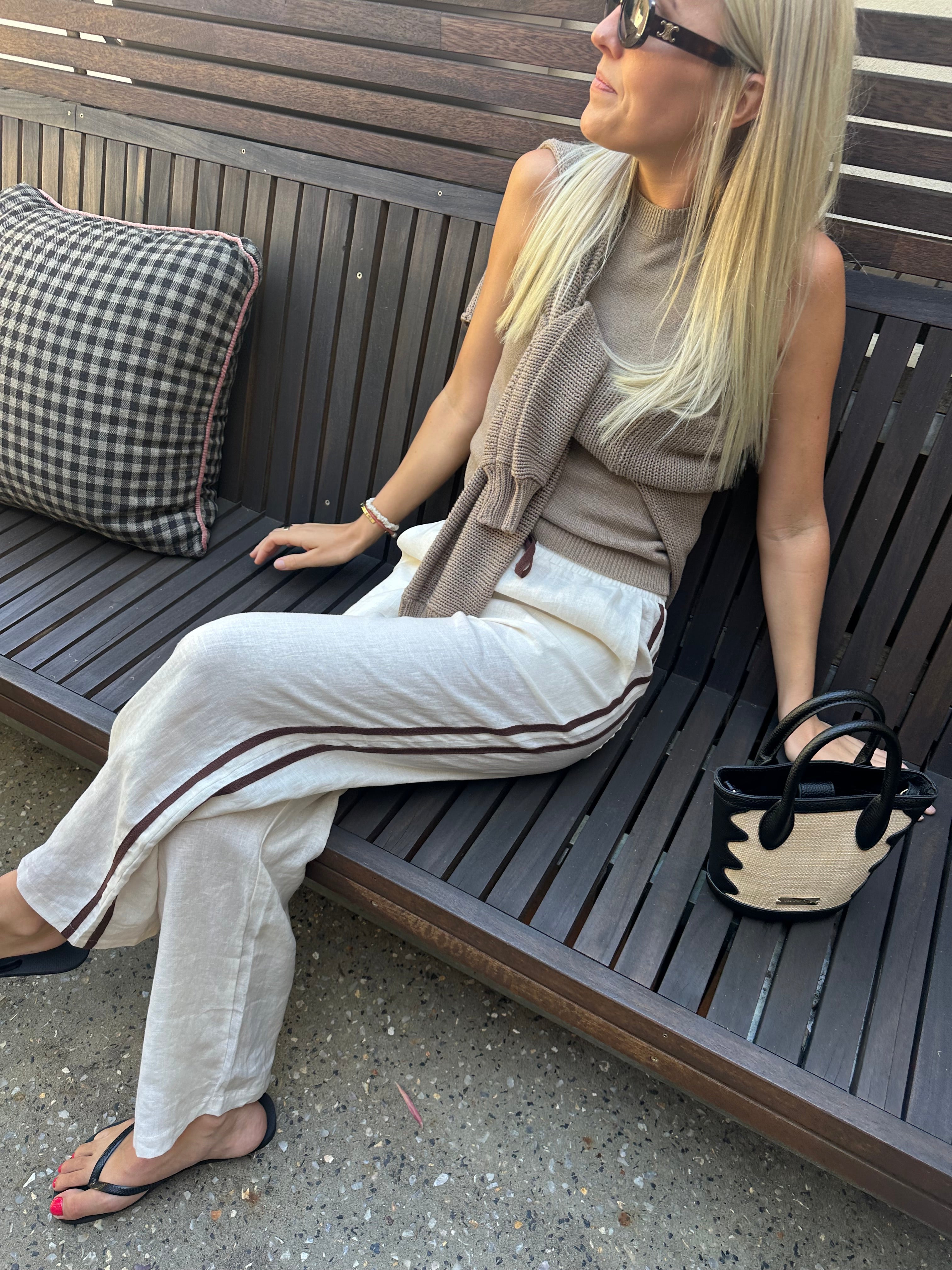 Relax Pant ~ Cream linen