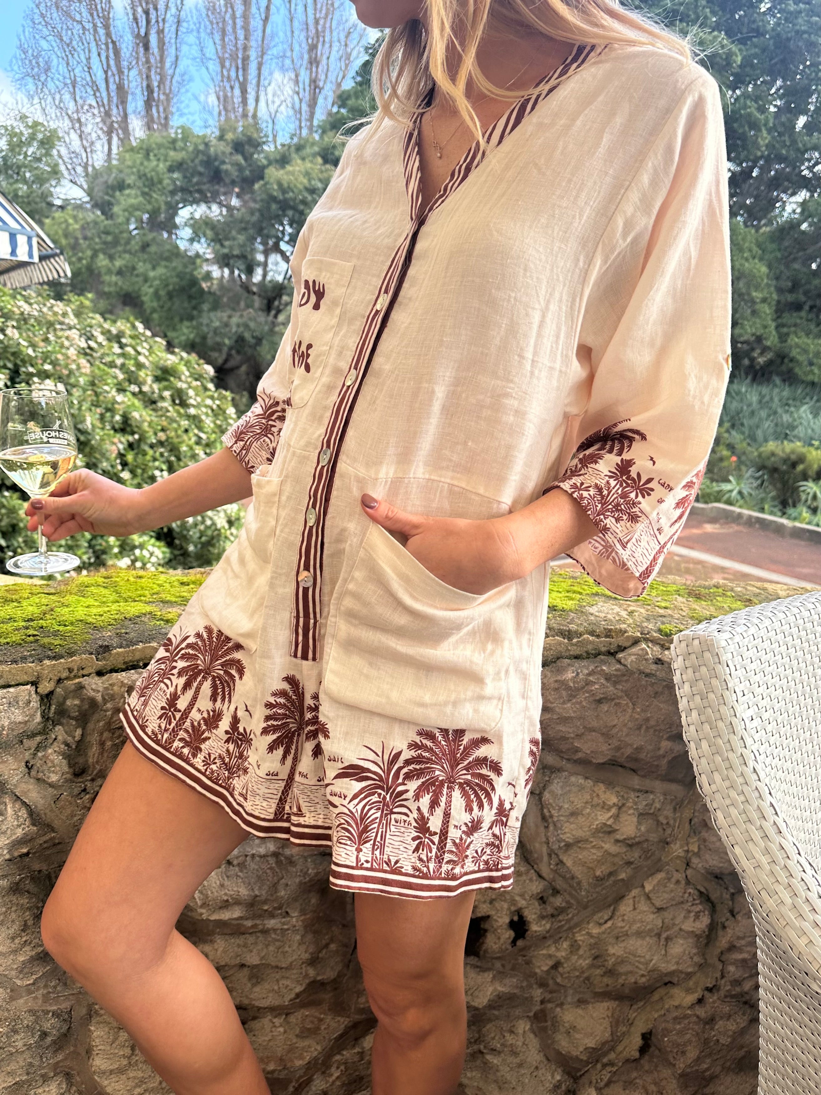 Lady Of The Sea Jumpsuit ~ Chocolate