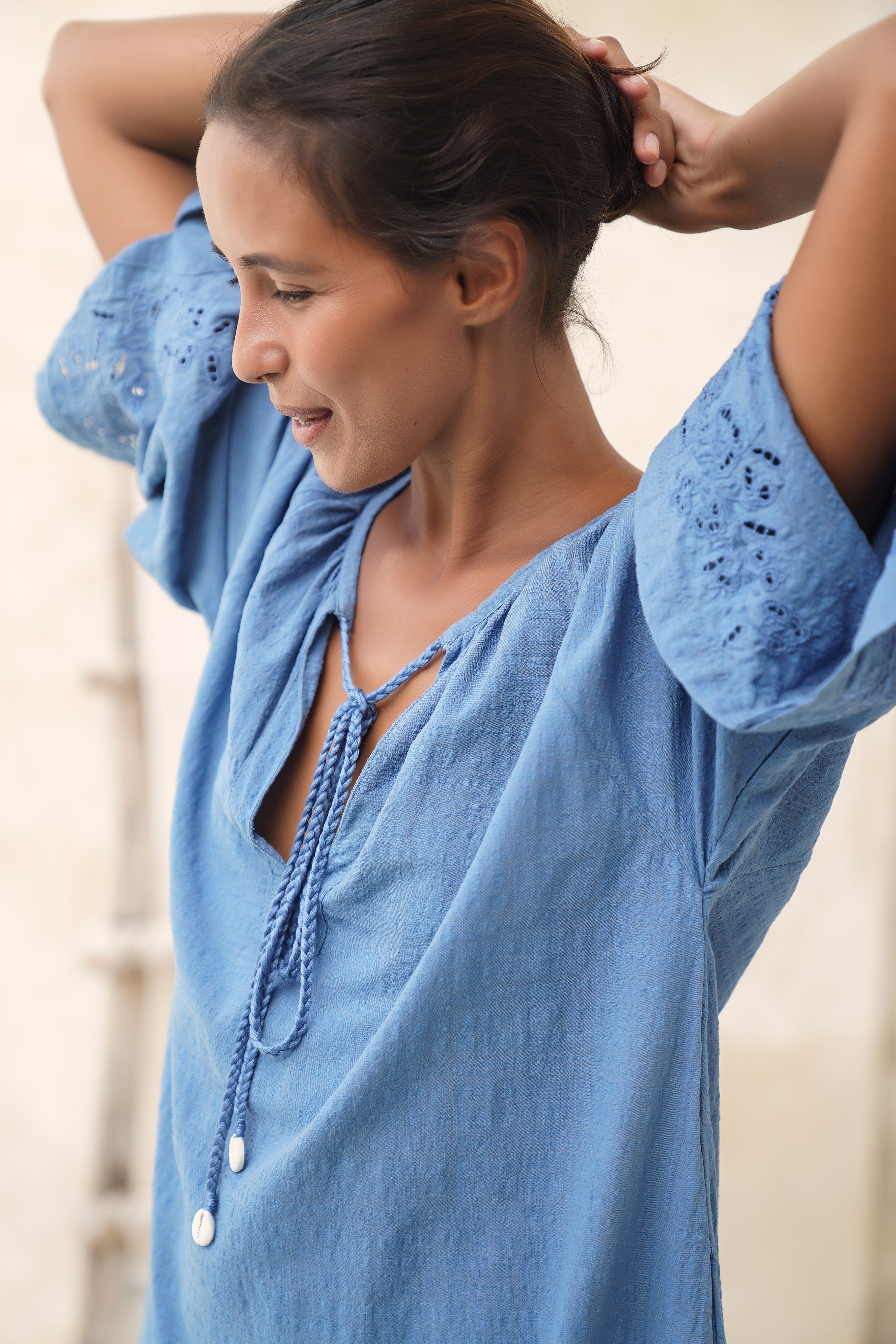 Antique Smock - Allure Blue