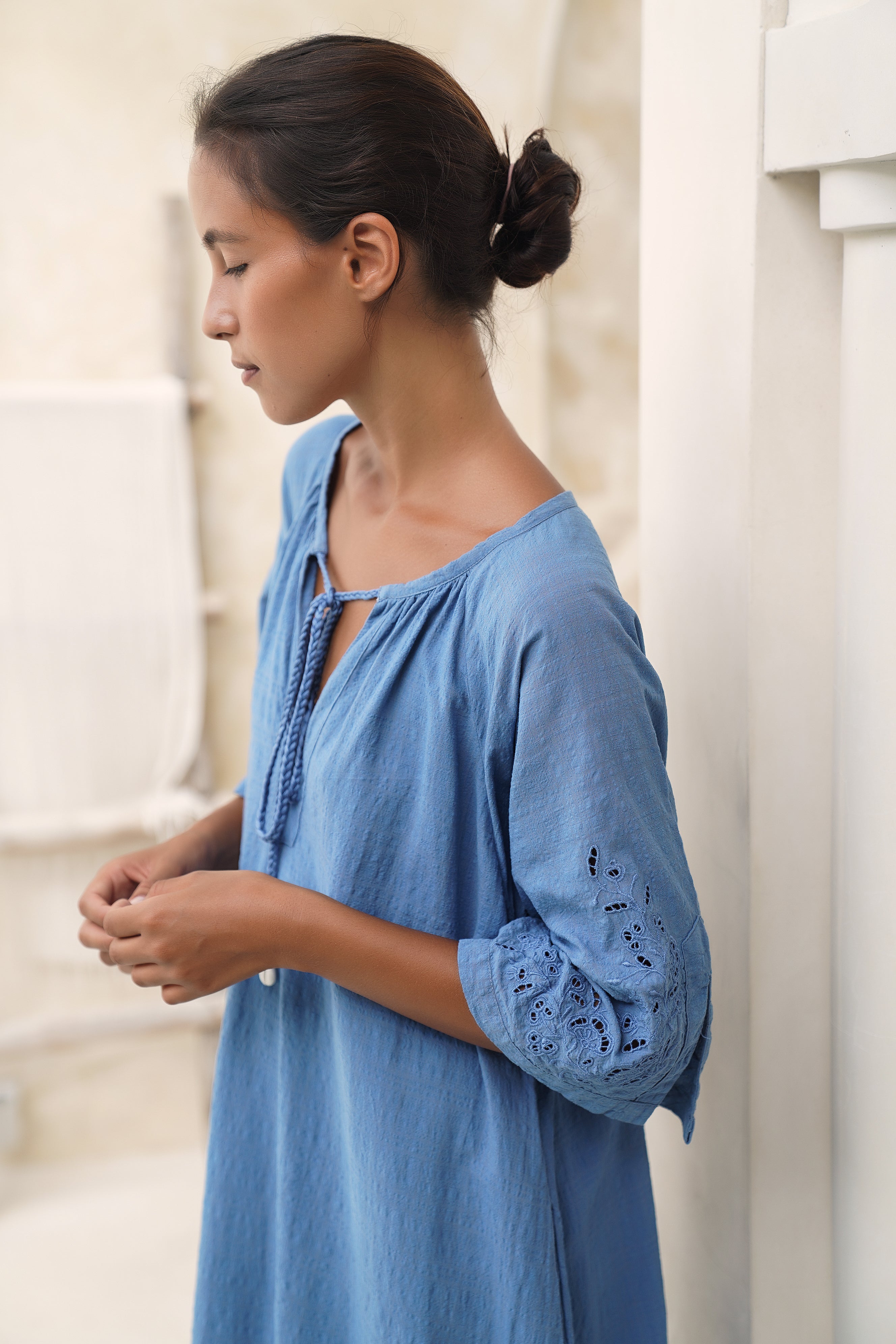 Antique Smock - Allure Blue