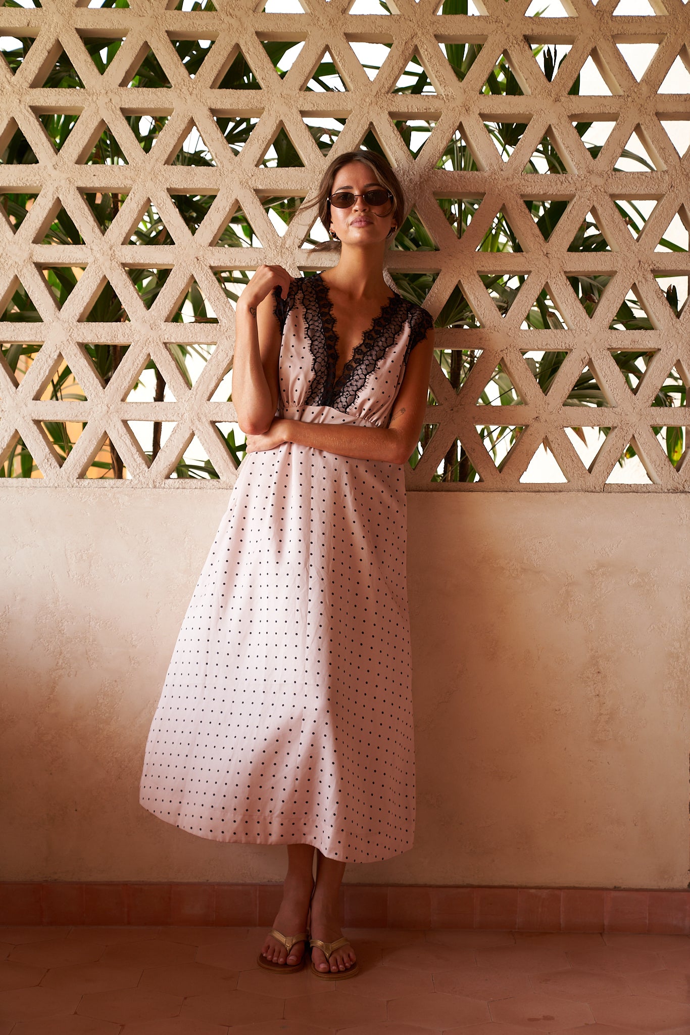 Lou Lou Maxi ~ Polkadot/ Noir lace