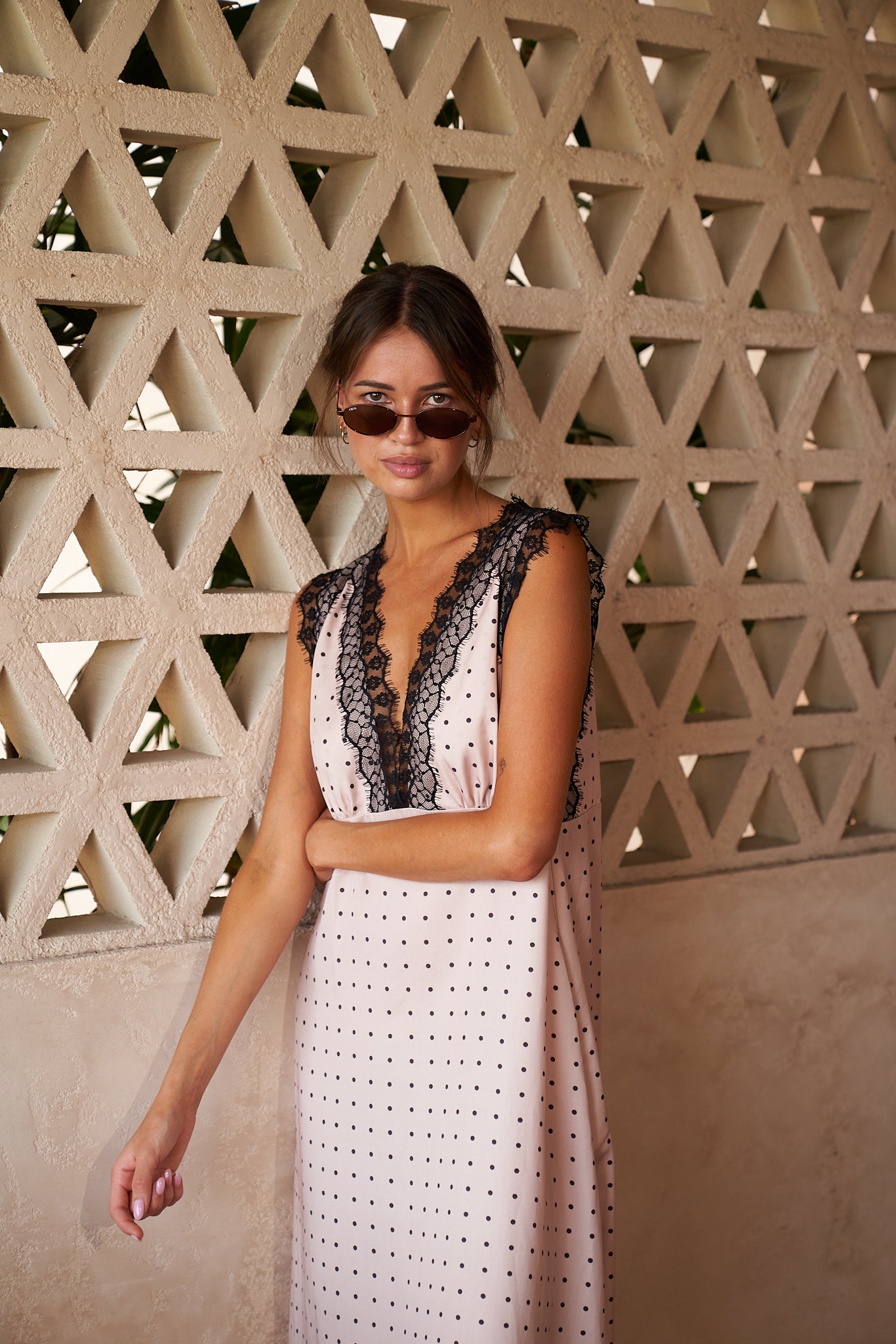 Lou Lou Maxi ~ Polkadot/ Noir lace