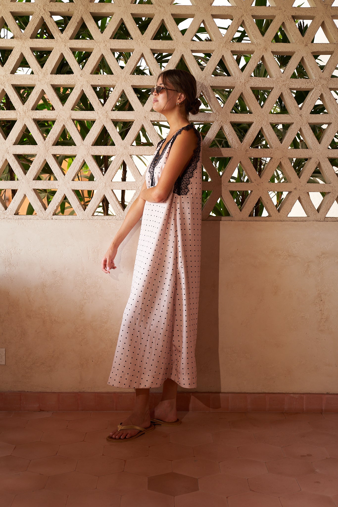 Lou Lou Maxi ~ Polkadot/ Noir lace