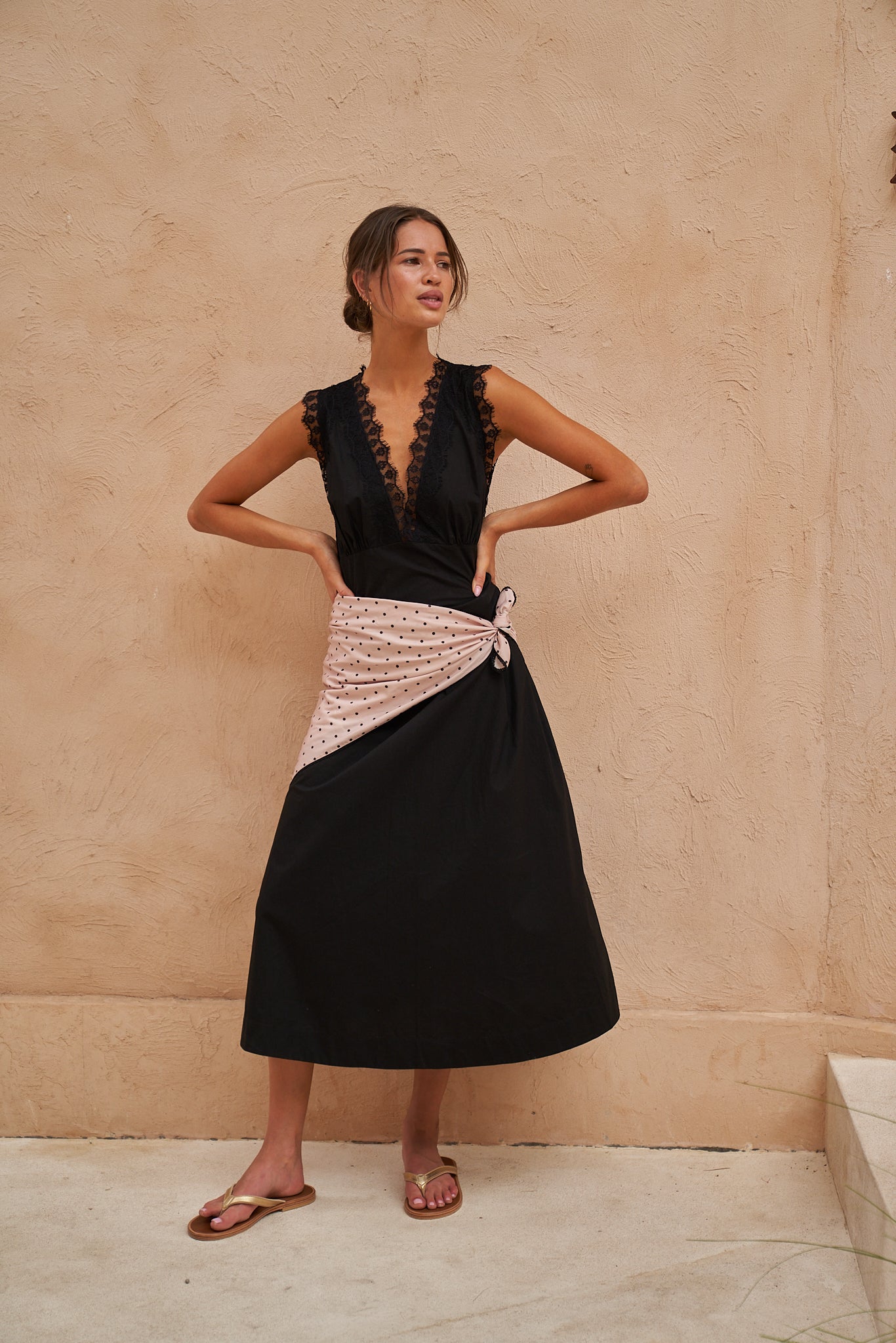 Lou Lou Maxi - Noir Cotton Lace