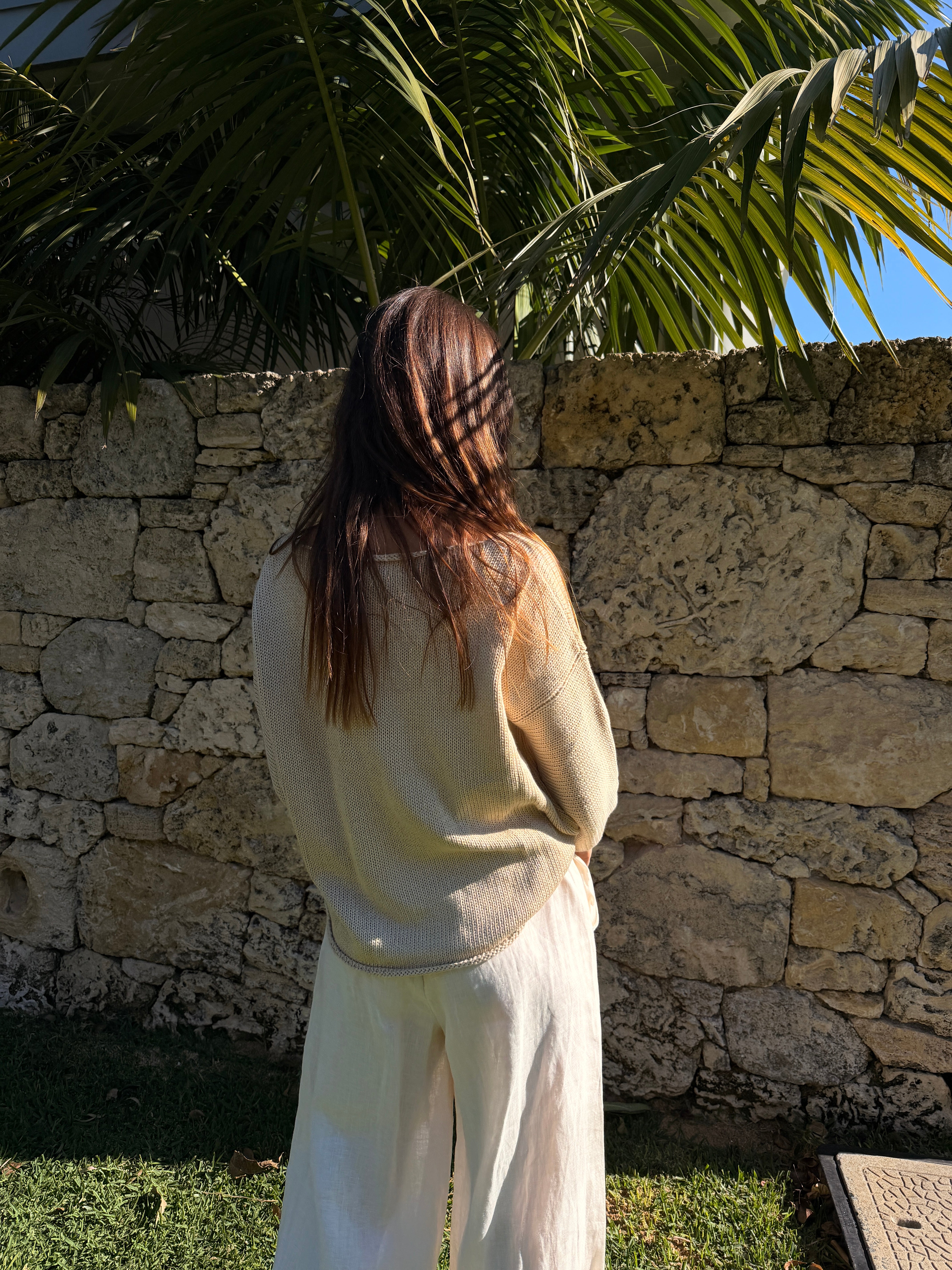 Lenny Cotton Jumper - Sand