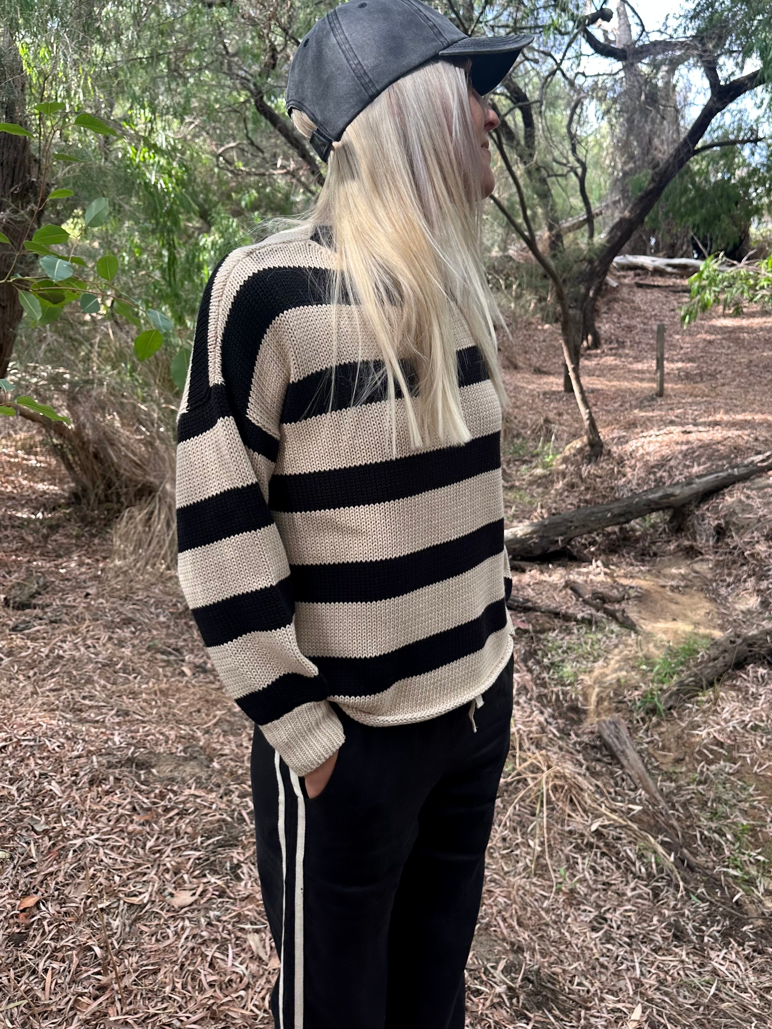 Relax Pant ~ Black Linen