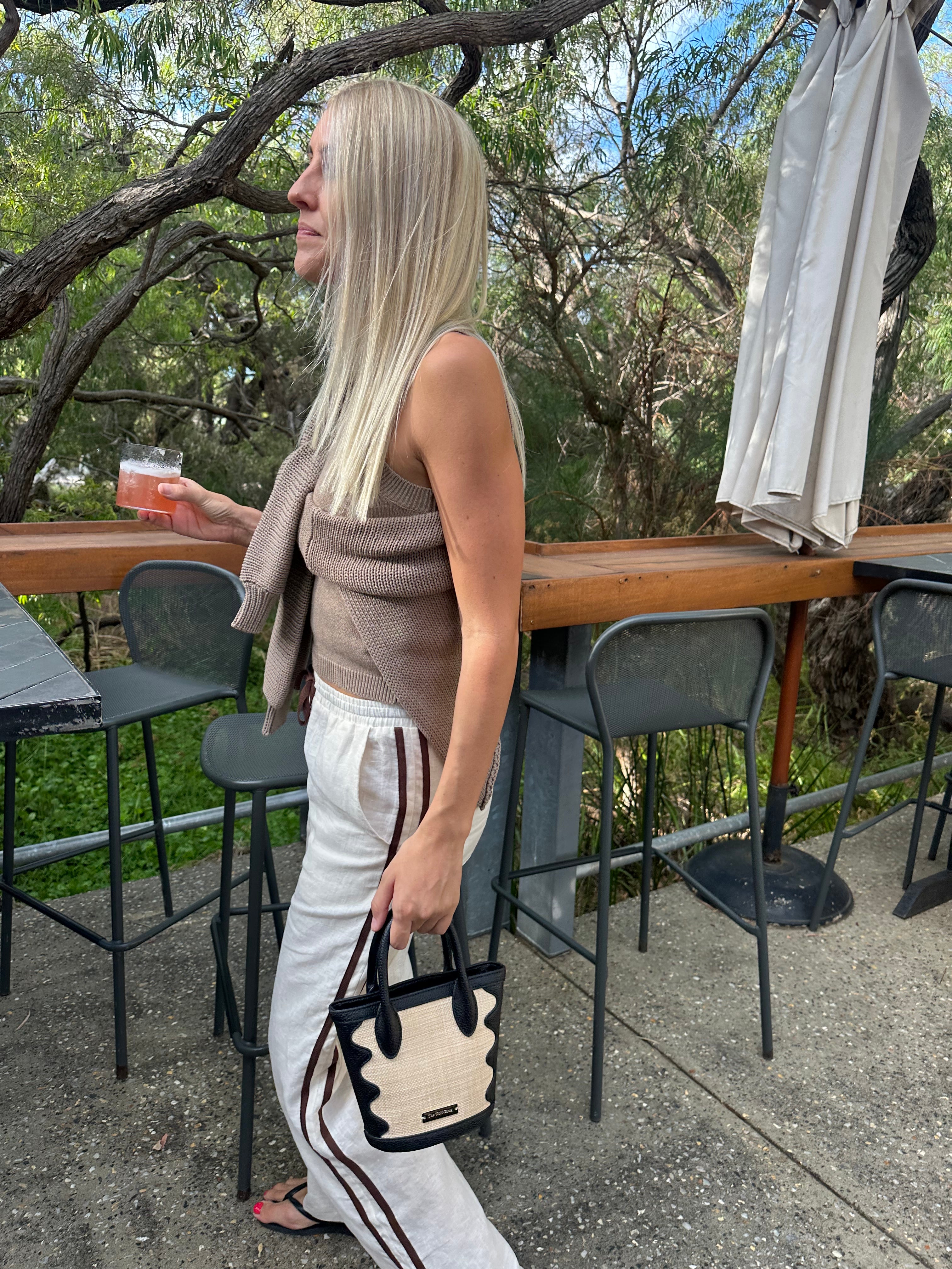 Robby Knit Tank - Cotton Fawn