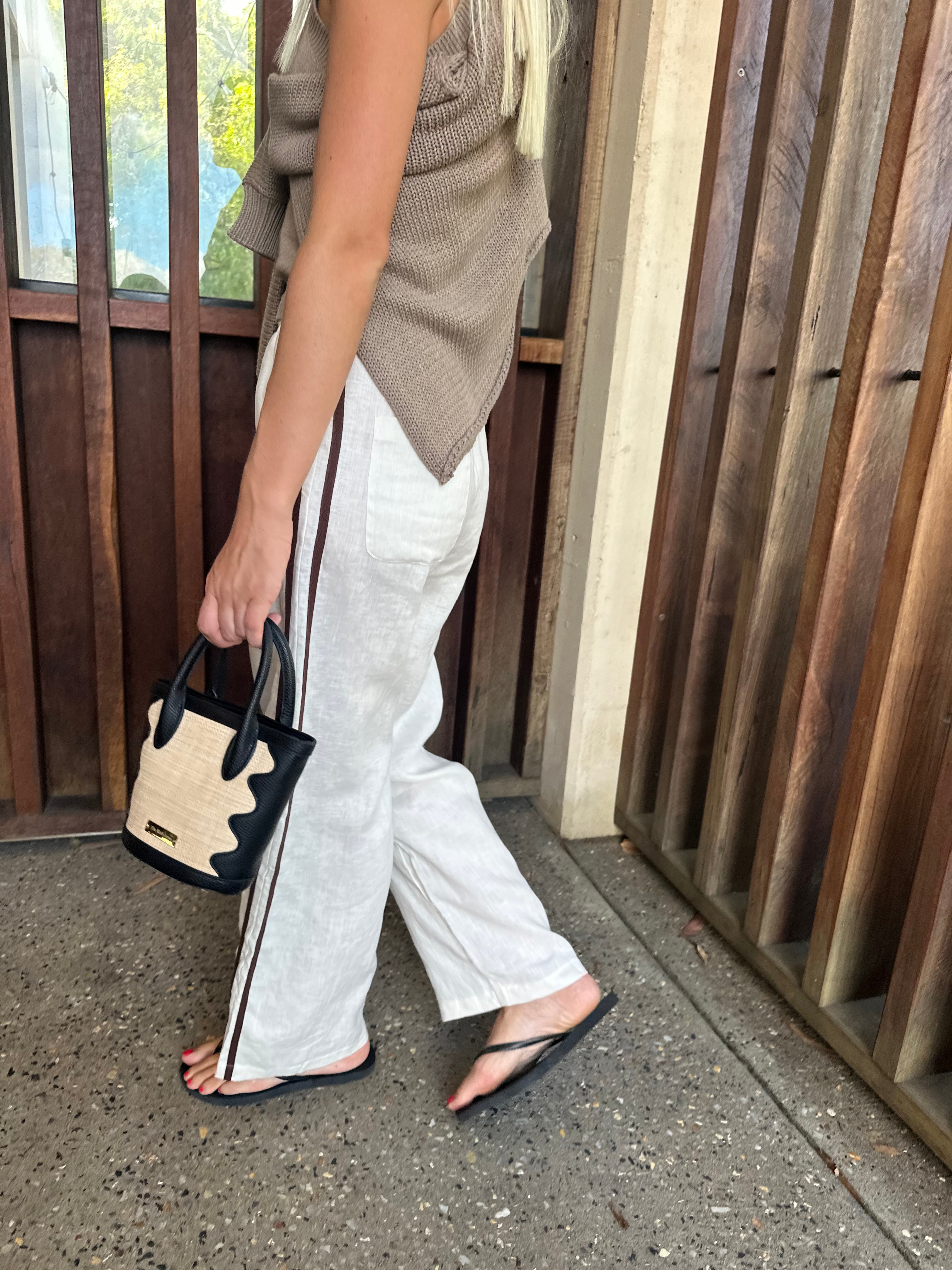 Relax Pant ~ Cream linen