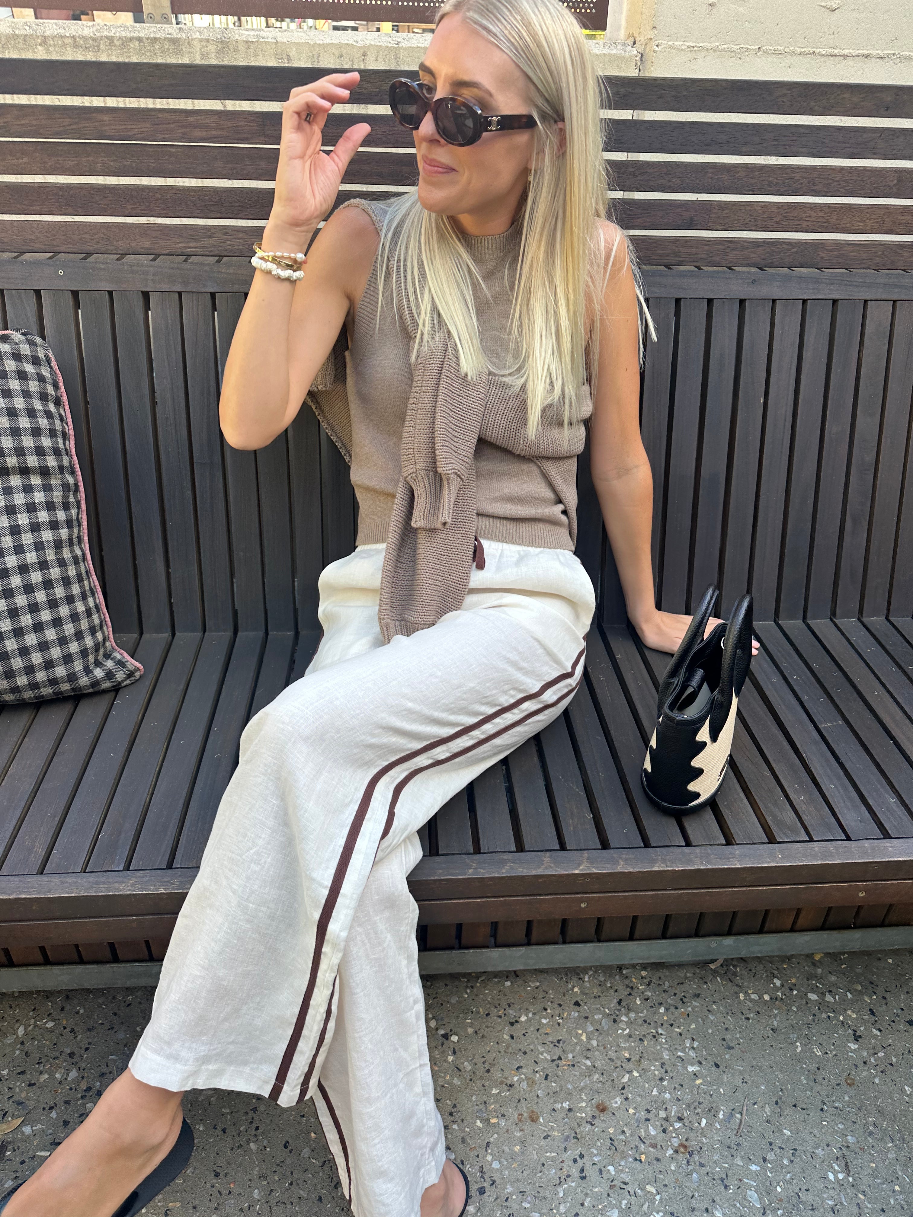 Relax Pant ~ Cream linen