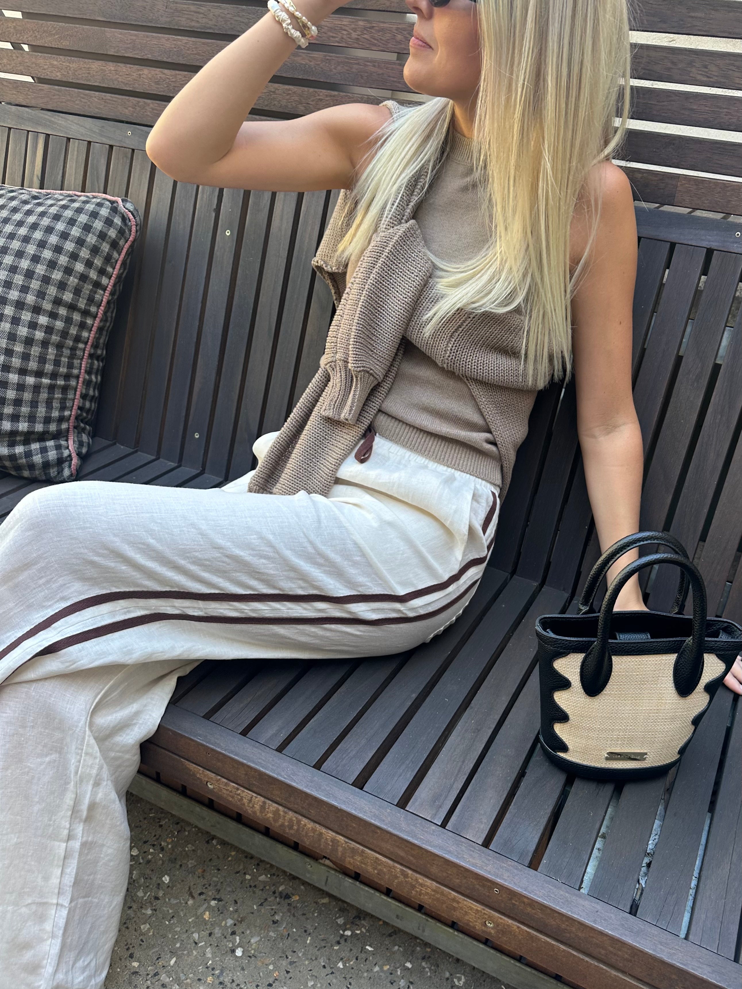 Relax Pant ~ Cream linen