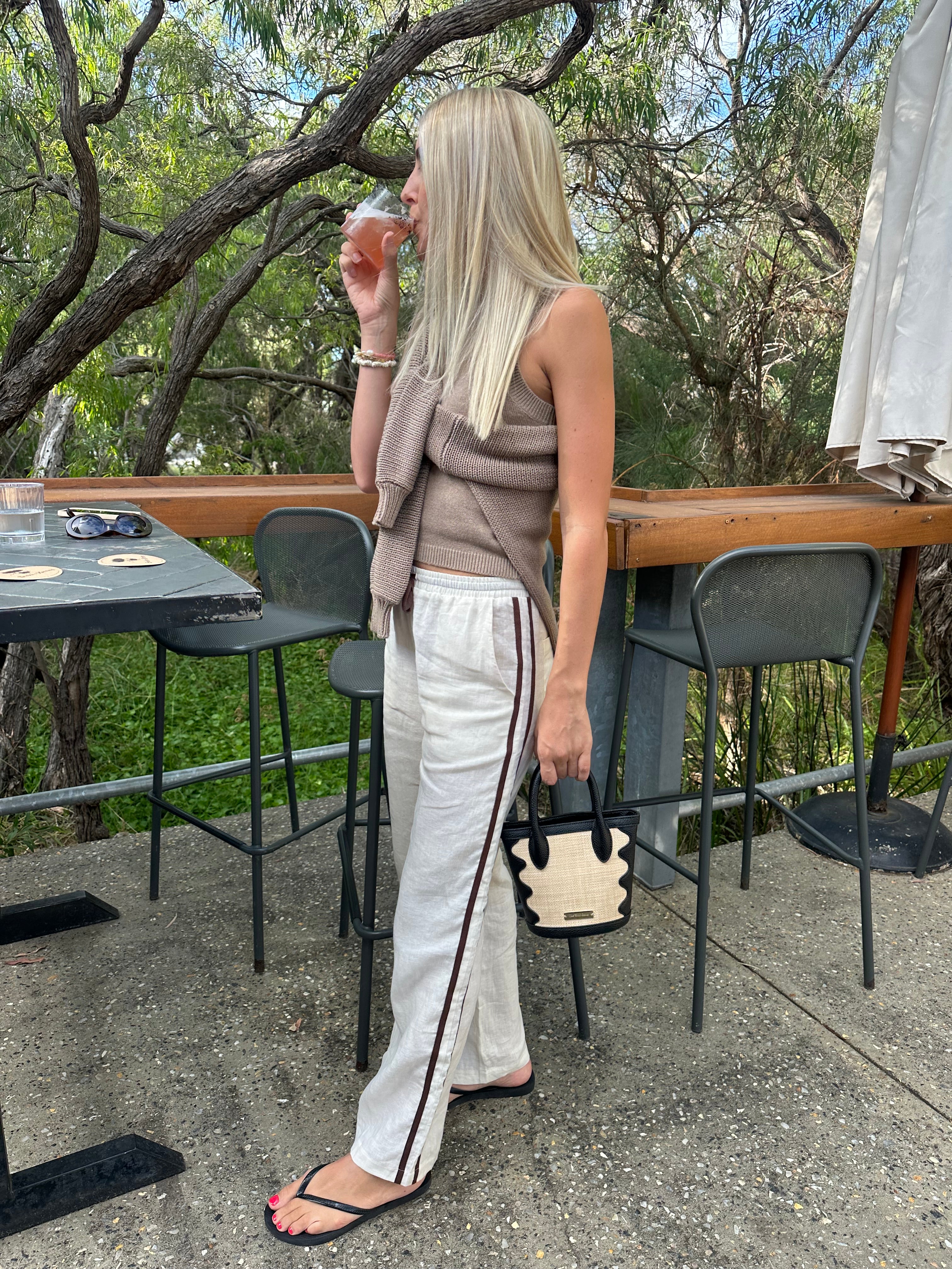 Relax Pant ~ Cream linen