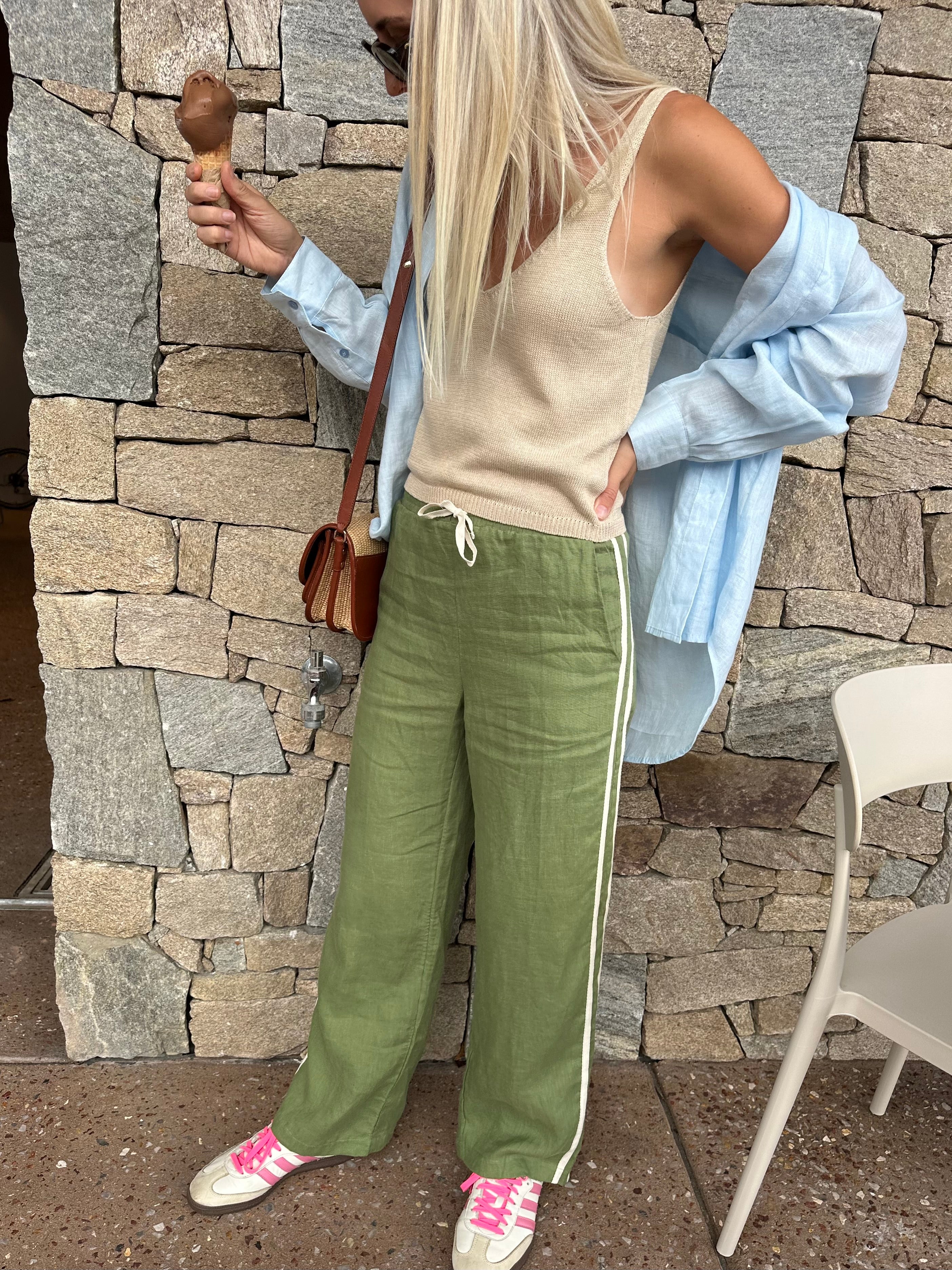 Robby Knit Tank - Sand Cotton