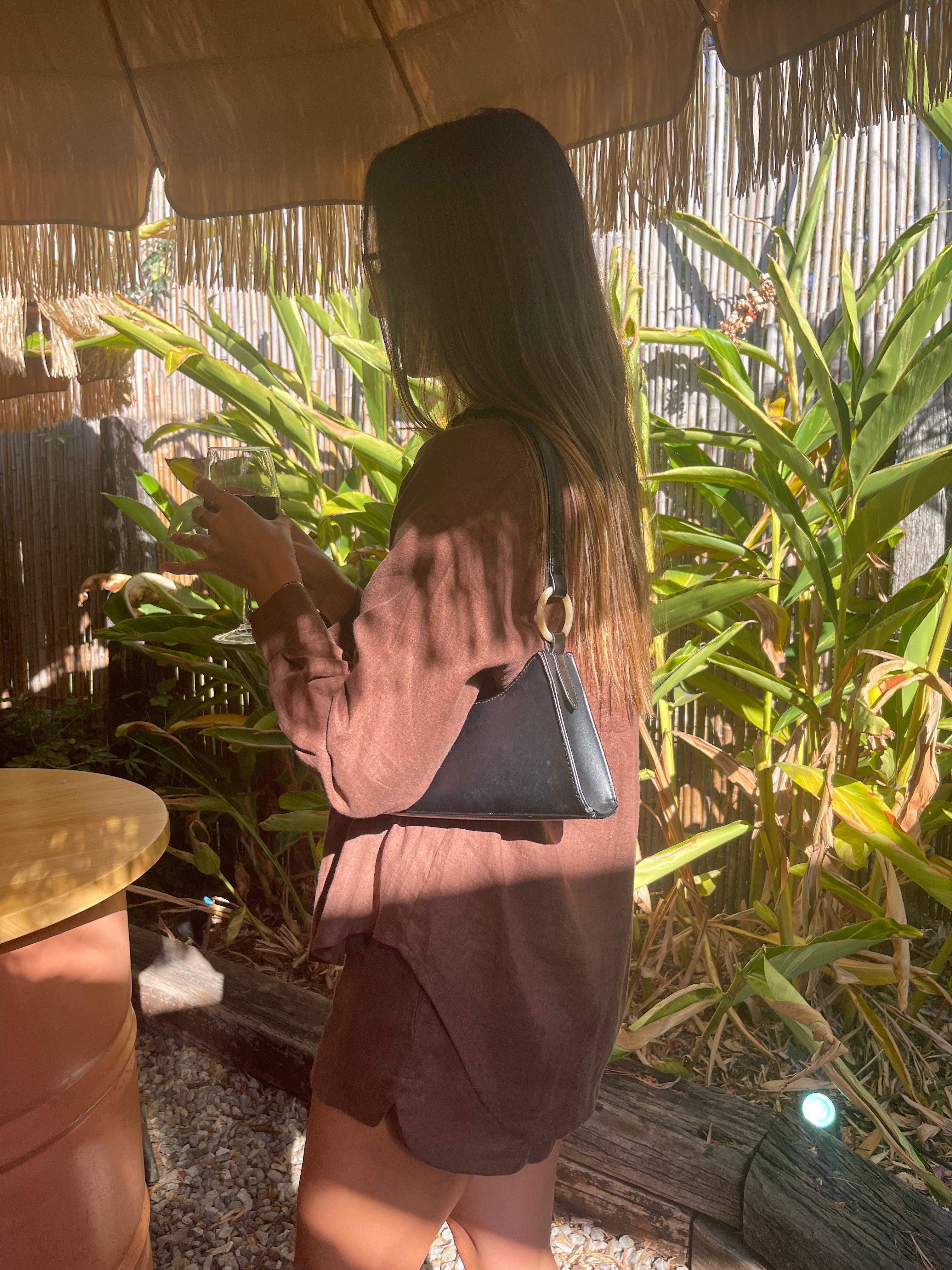 Daily Shirt - Chocolate Linen