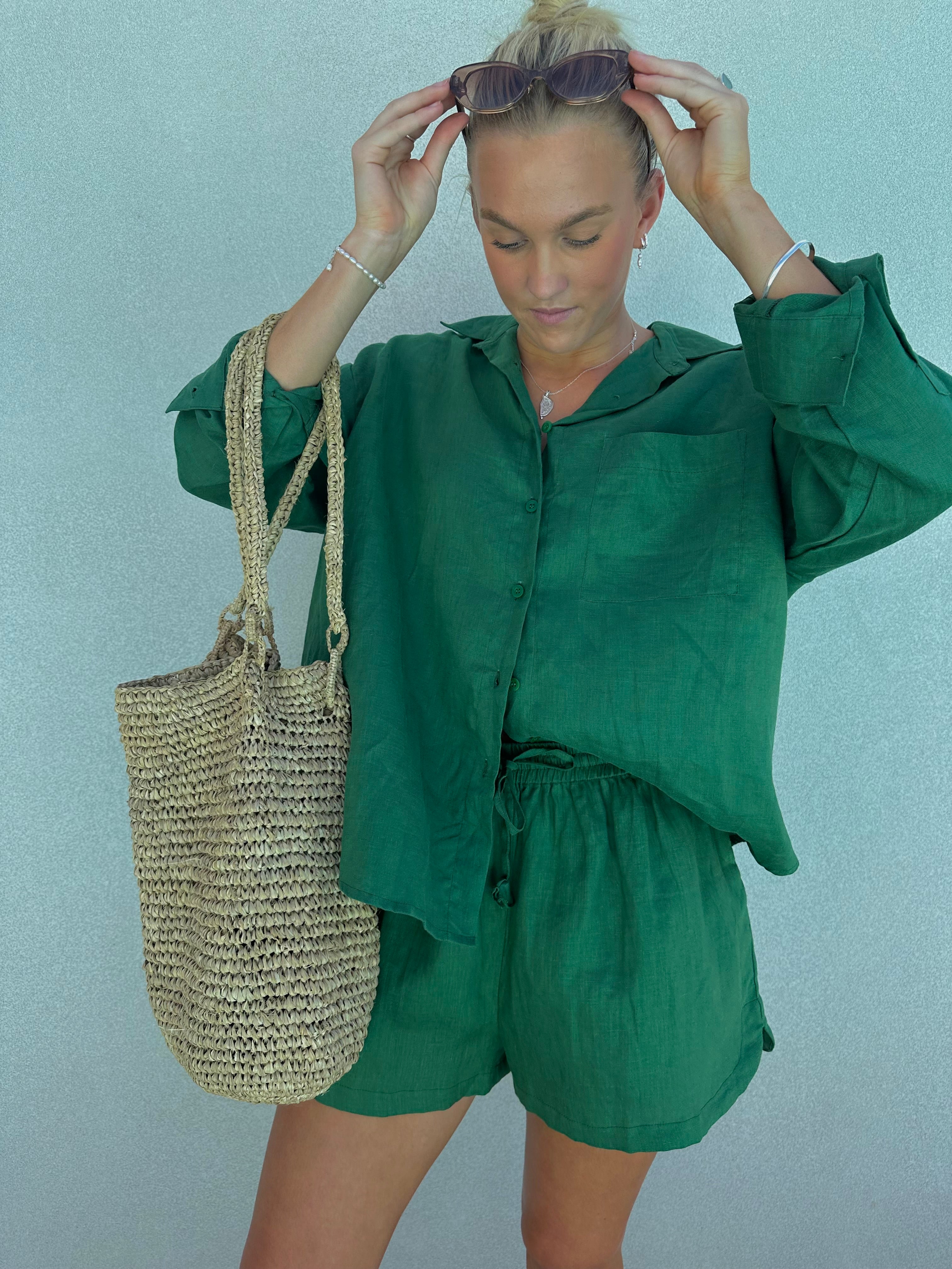 Daily Shirt - Forest Linen