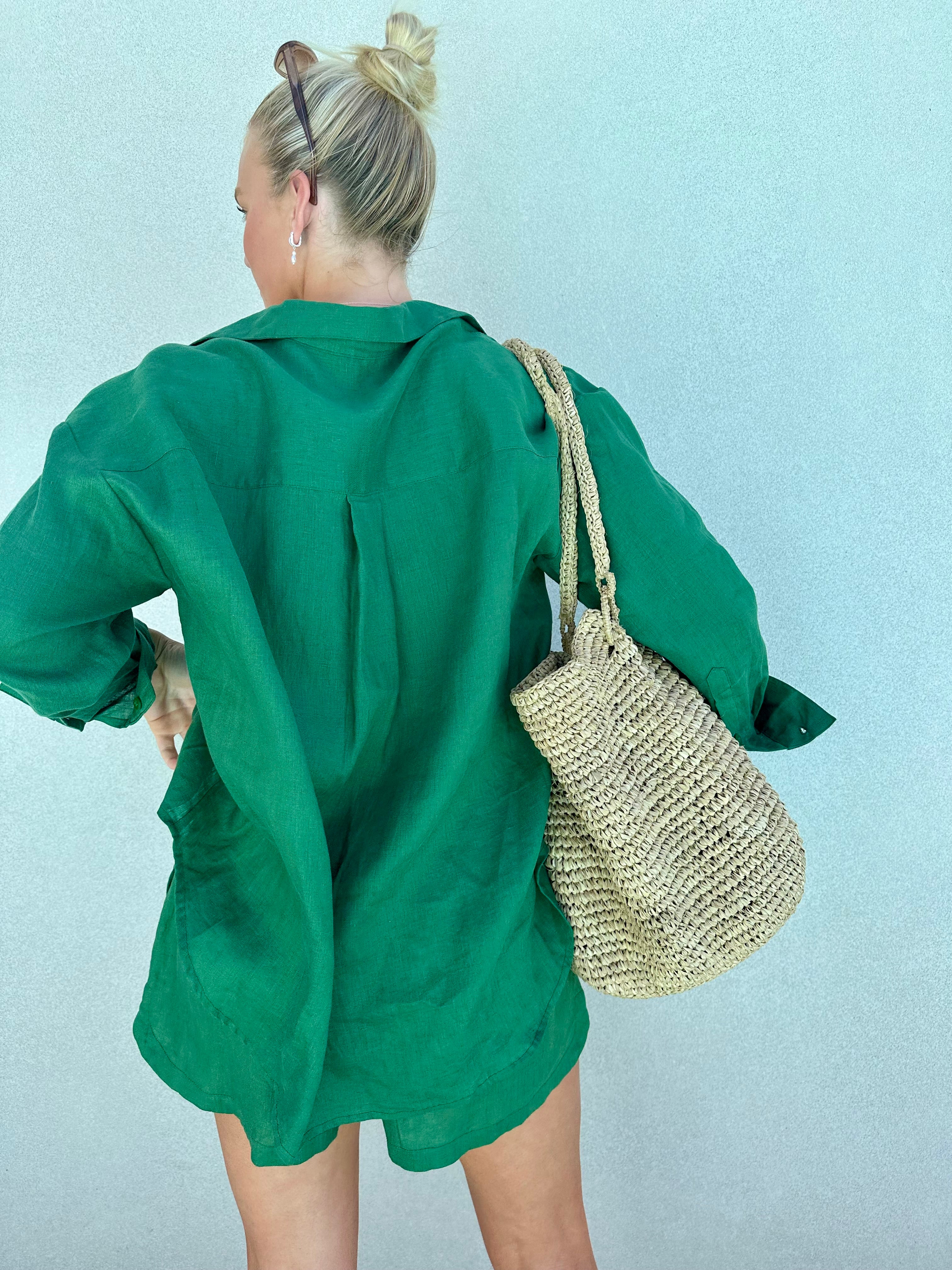 Daily Shirt - Forest Linen