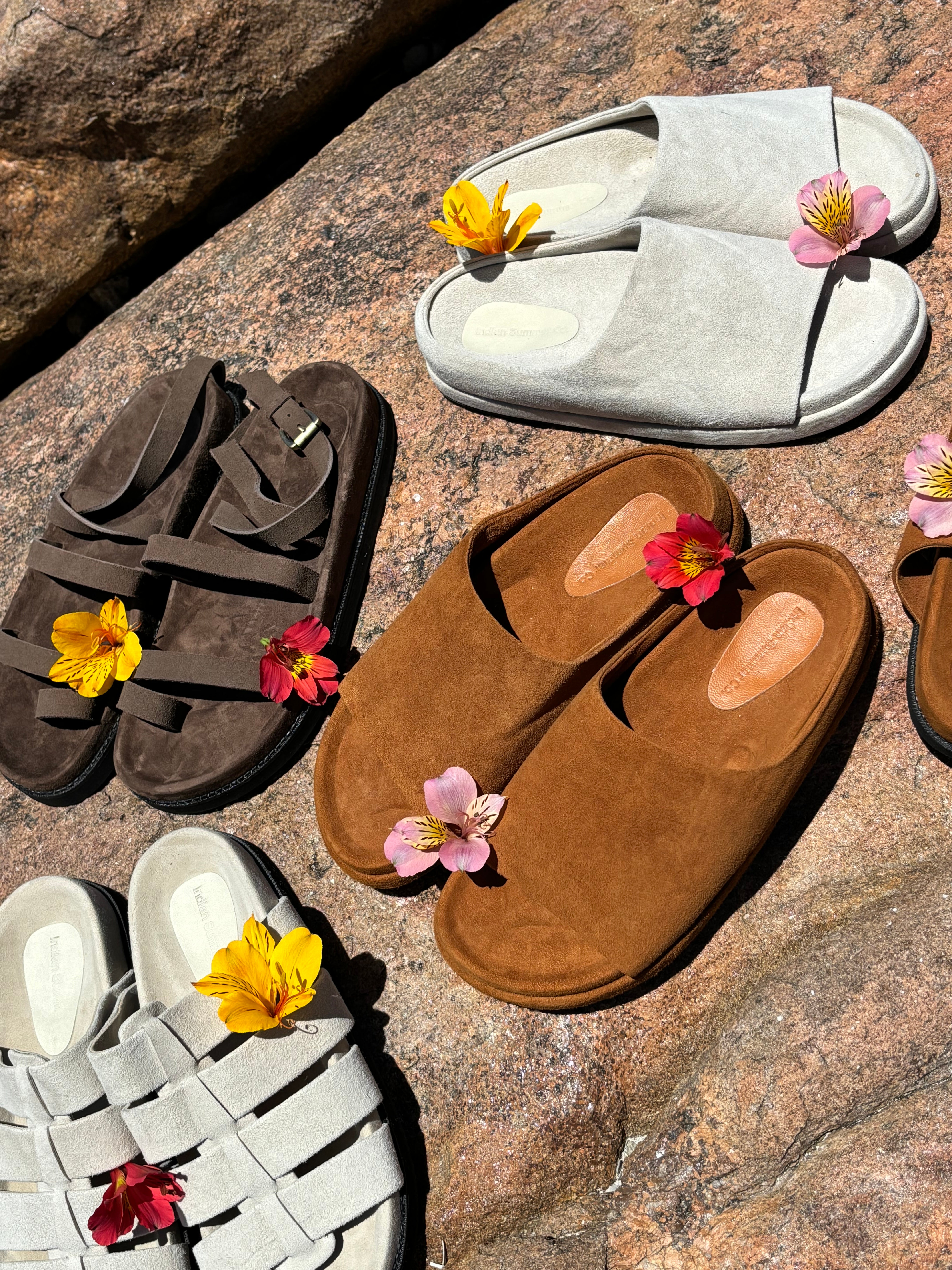 Comfort Slide ~Stone Suede