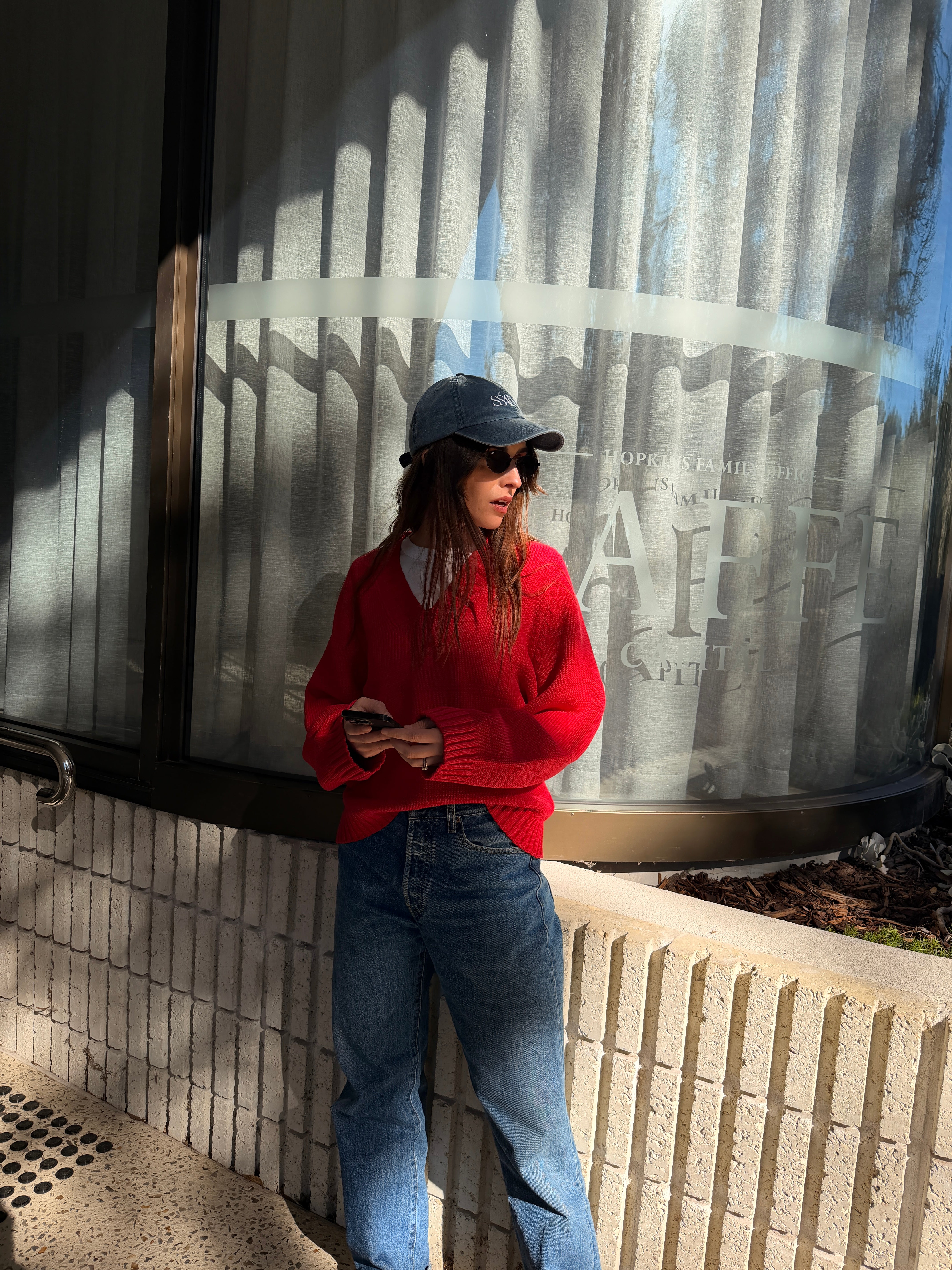 Valley Sweater - Cherry Red