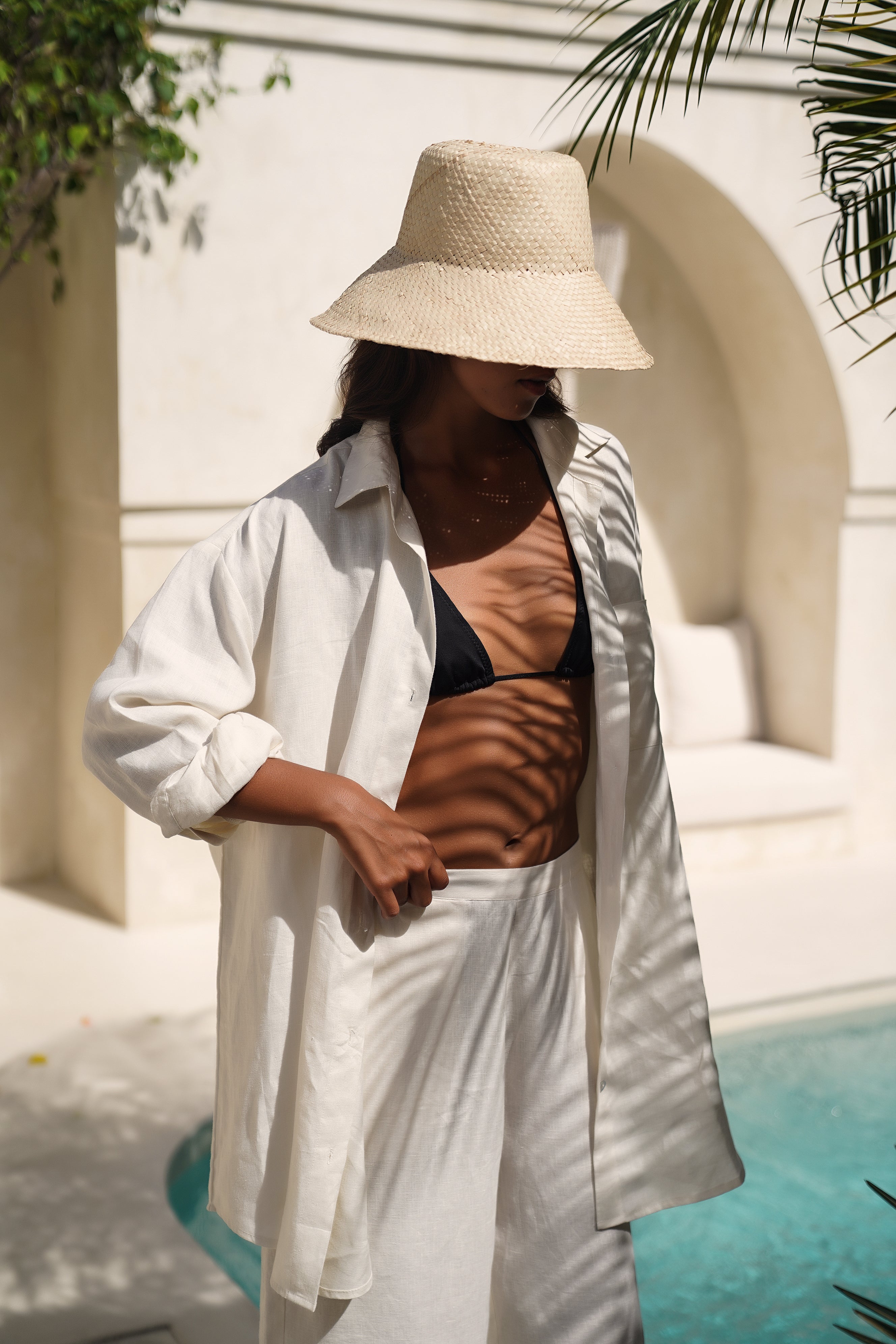 Beach Linen Shirt - Vanilla
