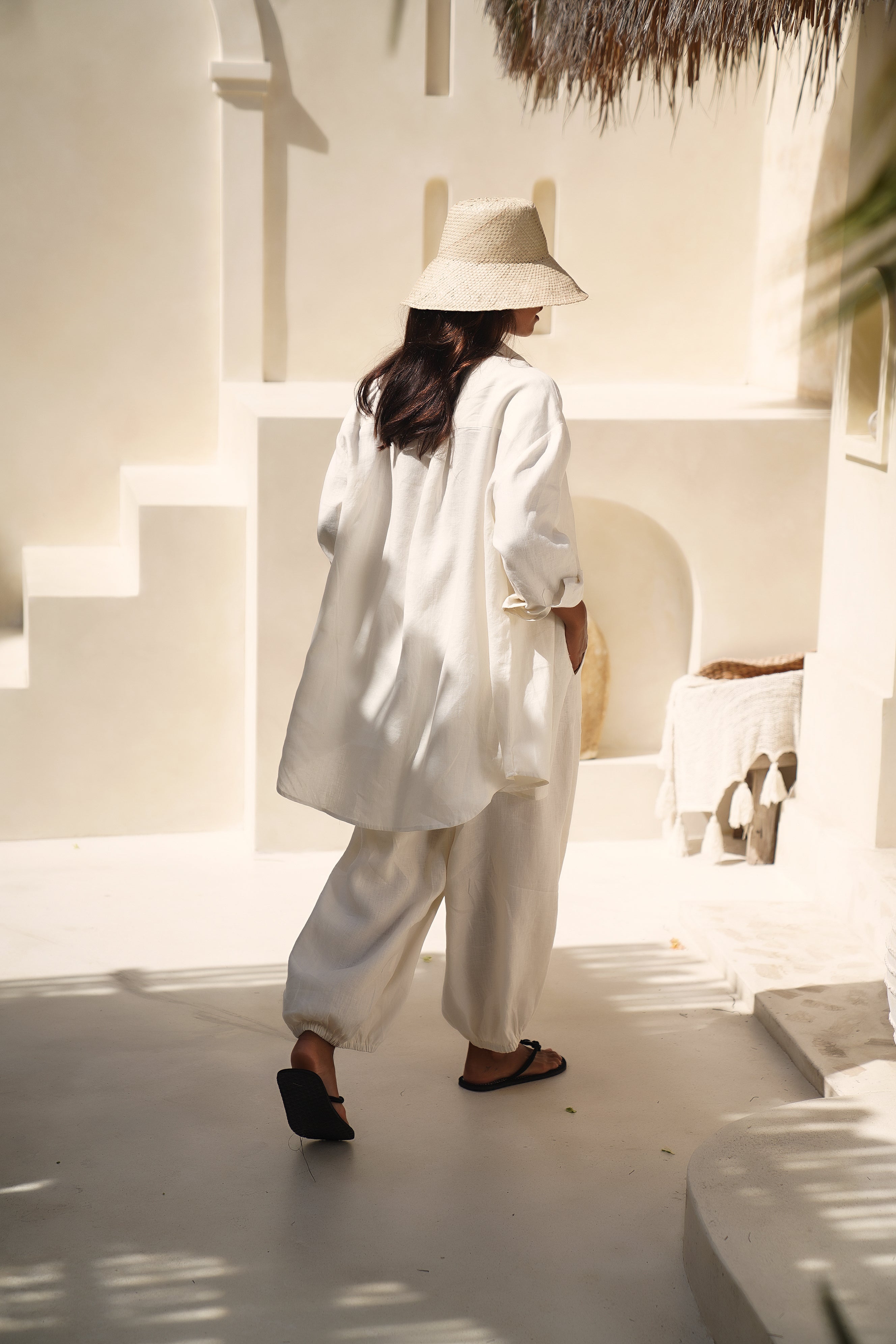 Beach Linen Shirt - Vanilla