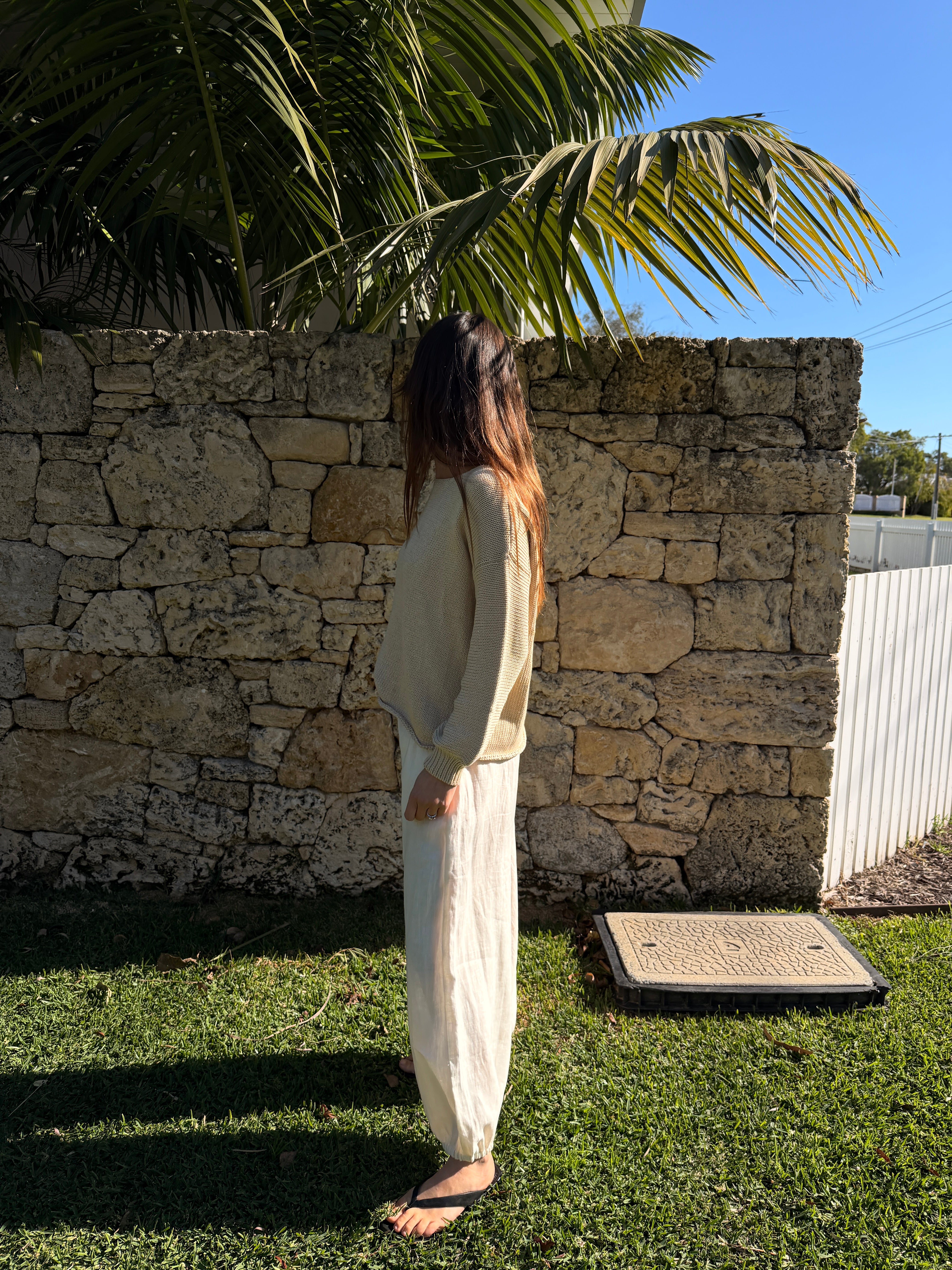 Lenny Cotton Jumper - Sand