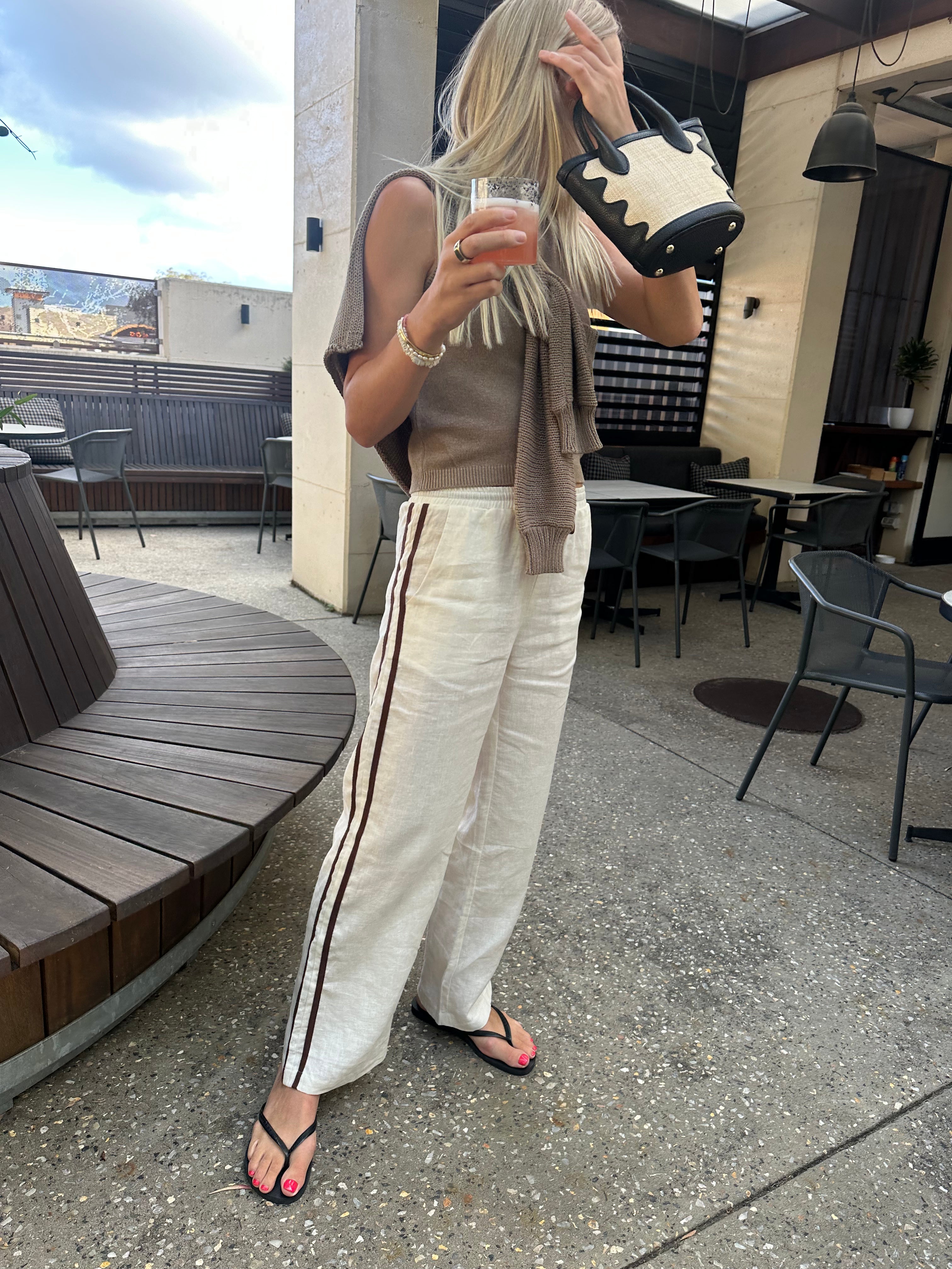 Robby Knit Tank - Cotton Fawn